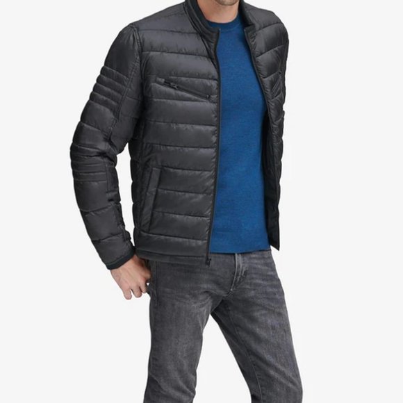 NWT Marc New York Men's Jacket XL Black Packable Faux Down Puffer Grymes Light - Picture 4 of 11